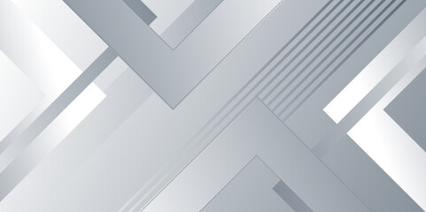 Abstract geometric white and gray arrow shine line elements design background. Modern futuristic background. Can be design for landing page, book covers, brochures, flyers, magazines, any brandings. 