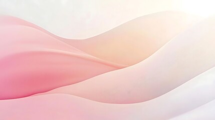 Pink and White Abstract Waves.
