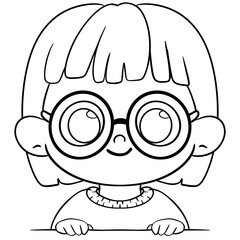 kids clipart border peek