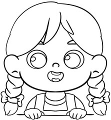 kids clipart border peek