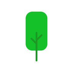 A Single Icon of Tree, Flat Icon, Simple Modern Collection for Design, Web Sites, Apps, Cards. Contains Linear Images of Deciduous and Coniferous Trees