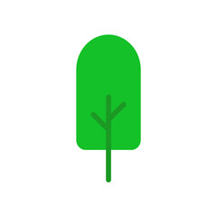 A Single Icon of Tree, Flat Icon, Simple Modern Collection for Design, Web Sites, Apps, Cards. Contains Linear Images of Deciduous and Coniferous Trees