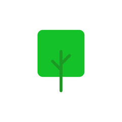 A Single Icon of Tree, Flat Icon, Simple Modern Collection for Design, Web Sites, Apps, Cards. Contains Linear Images of Deciduous and Coniferous Trees