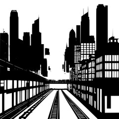  city skyline silhouette