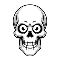 Fototapeta premium human skull vector illustration