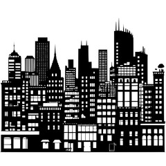 city silhouette vector illustration