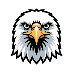 Obraz premium bald eagle head vector illustration