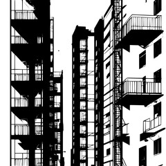 silhouette of building