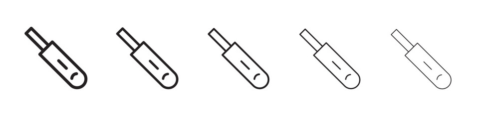 Fototapeta premium Pregnancy test icon thin flat outline style vector sign