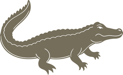 crocodile isolated on white