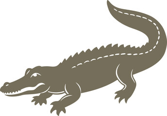 vector illustration of a crocodile