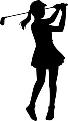 Golf Silhouette Action

