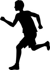 Running Silhouette Action

