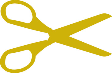 シンプルなハサミのシルエットアイコン