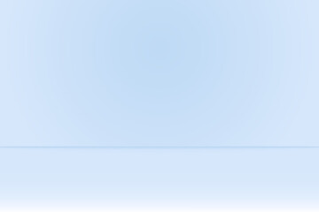 Blue studio room. Limbo light background. Abstract 3d backdrop for product presentation. Minimal wall scene. Showcase, promotion display modern