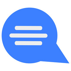 blue bubble chat icon png