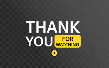 Obraz premium Thank you for watching background .Vector illustration.