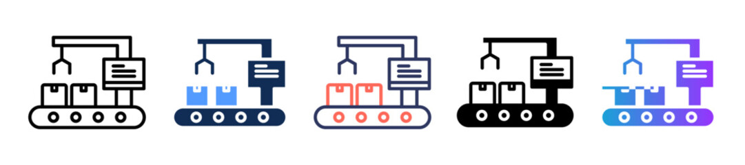 Computer Conveyor multiple icon