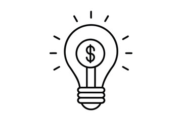 Business light bulb icon