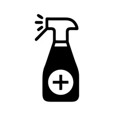 Disinfection spray icon isolated on white background. Vector 