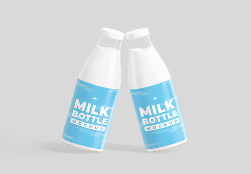 Milk Bottle Mockup