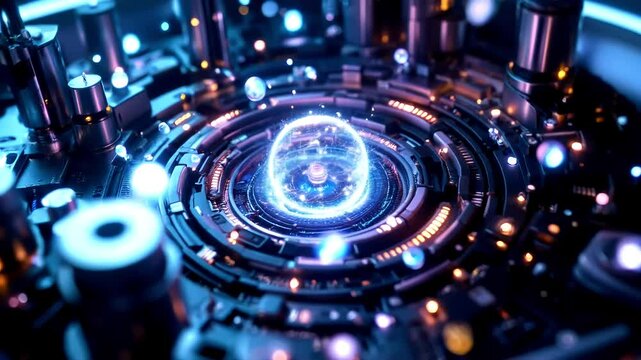Futuristic Digital Technology: Exploring Sci-Fi Circuitry and Energy