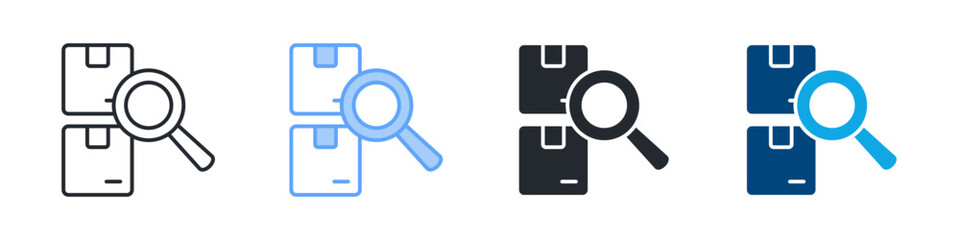 Monitoring Icon Set Multiple Style. Designed In Outline, Blue, Glyph, Dual Tone
