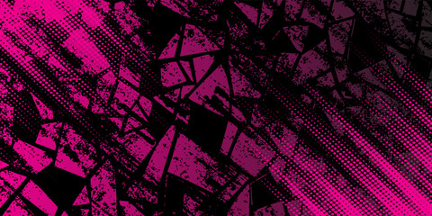 black pink brush pattern car sticker banner sporty abstract line pink black color combination grunge brush pattern modern motorsport racing design