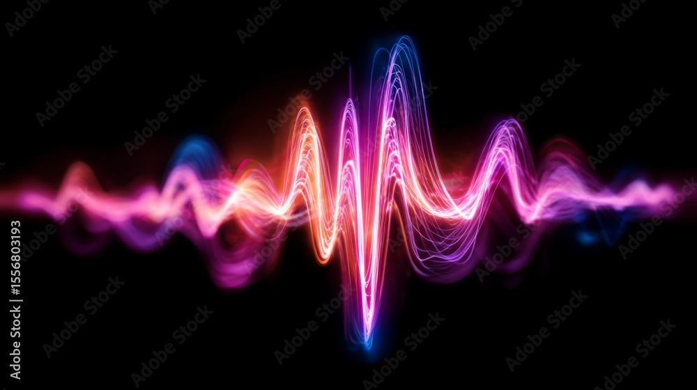 Poster A colorful heartbeat graph flowing smoothly across a digital display, representing the life force and energy of a beating heart in a captivating design