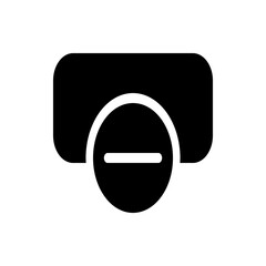 A black and white graphic depicting a document icon with a large x symbol overlayed on the lower right corner