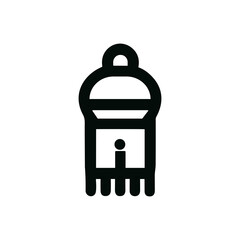 Outline Line Simple Thermionic Valve Lamp Tube Bulb Electronic Icon