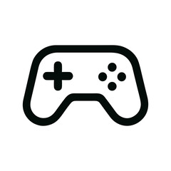 Minimalist Outline Gamepad Controller Console Symbol Simple Icon Graphic © Mujib