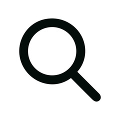 Simple Line Drawing Magnifying Glass Search Tool Icon Symbol Design