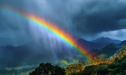 Natural phenomenon of rainbow