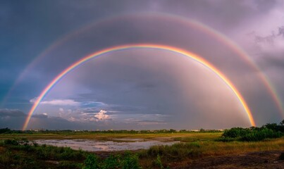 Natural phenomenon of rainbow