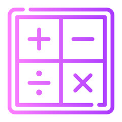 calculator gradient icon