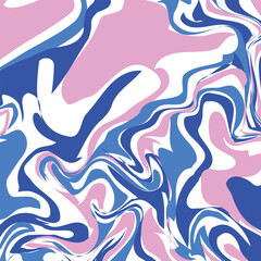 Abstract pink blue liquid background with isolated transparent background
