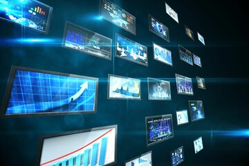 Screen collage showing business images