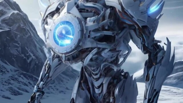 Gundam robo beast video, ai generative
