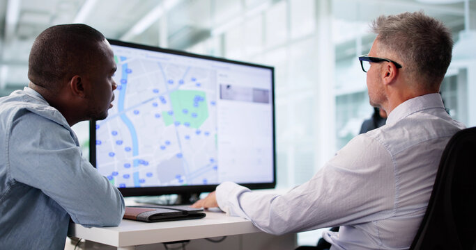 Navigating Online Property Listings, Young Latino Couple Searches