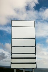 Illustrative image of blank sign post