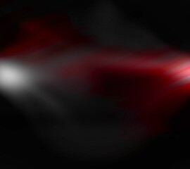 Abstract streaks of red and white light moving diagonally in digital artwork, with dark background