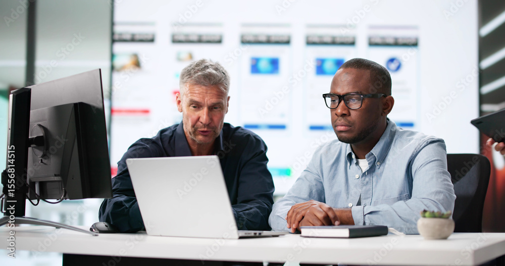 Poster Diverse Team Of UI Designers Creating Mobile App UX