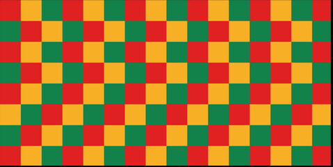 Juneteenth background with random square. Freedom day. June 19. Holiday concept. Template for background with African-American freedom colors