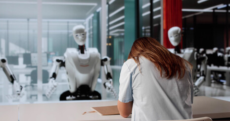 Fototapeta premium The Artificial Intelligence Recruiter: Interviewing Job Candidates