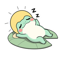 Cartoon frog