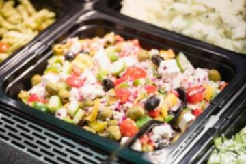 Food in container for sale at store