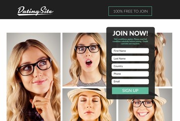 Subscription form on dating site © vectorfusionart