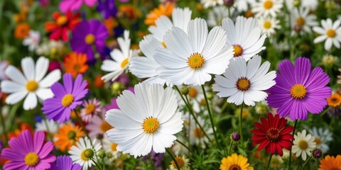Colorful Cosmos in a Floral Arrangement