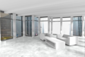 Computer graphic image of sofa and table